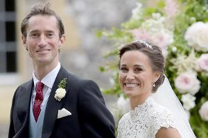 James Matthews und Pippa Middleton als glückliches Ehepaar nach ihrer Hochzeit