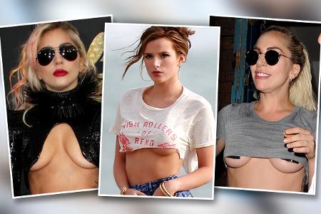 Nein, bei Bella Hadid (links) und Paris Jackson ist nichts verrutscht - Underboobs sind jetzt in Nein, bei Bella Hadid (links) und Paris Jackson ist nichts verrutscht - Underboobs sind jetzt in