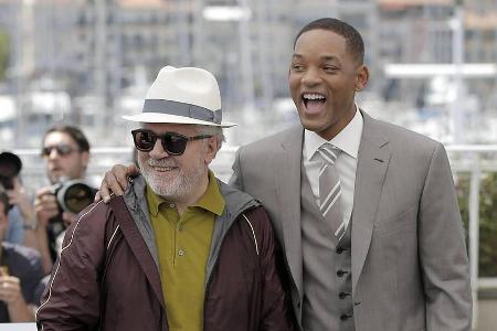 Wenn es nicht um Netflix geht, verstehen sich die Jury-Kollegen Pedro Almodóvar und Will Smith prächtig