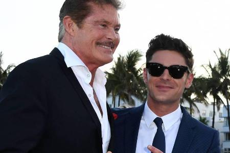 David Hasselhoff und Zac Efron bei der 