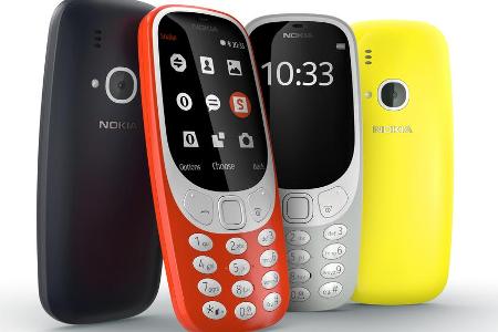 Die Neuauflage des Nokia 3310 gibt es in vier verschiedenen Farben