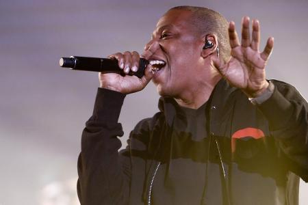 Hier performed Jay Z 2014 live beim Global Citizen Festival in New York