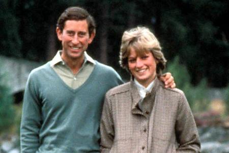 Sie spielten die glücklichen Eheleute: Prinzessin Diana und Prinz Charles
