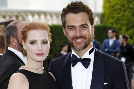 Haben allen Grund zum Strahlen: Jessica Chastain und Gian Luca Passi de Preposulo Haben allen Grund zum Strahlen: Jessica Chastain und Gian Luca Passi de Preposulo