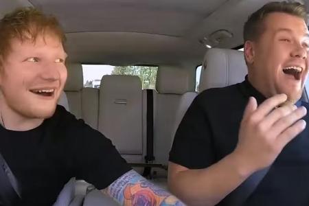 Ed Sheeran und James Corden hatten sichtlich Spaß bei 