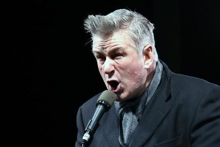 Ein wütender Alec Baldwin bei einer Anti-Trump-Kundgebung im Januar 2017