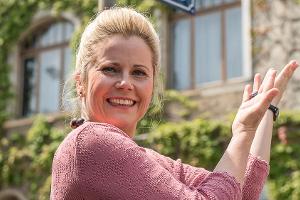 Michaela Schaffrath besucht die Lindenstraße