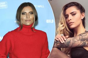Sophia Thomalla zeigt sich in sexy Strapsen