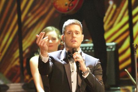 Michael Bublé bei einem TV-Auftritt in Deutschland