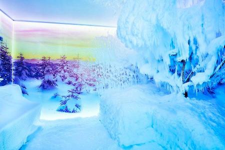 Auch optisch ist die Schneesauna ein echtes Highlight