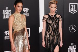 Gal Gadot und Amber Heard zeigen Bein für "Justice League"