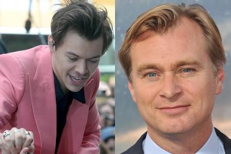 Christopher Nolan (r.) hatte keine Ahnung, wie beliebt Harry Styles ist