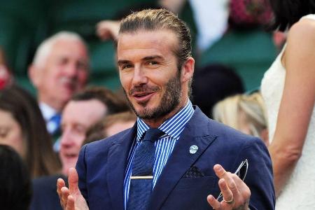 David Beckham in der Royal Box beim Tennis-Turnier in Wimbledon