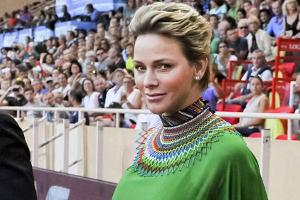 Charlène von Monaco stiehlt den Leichtathleten die Show