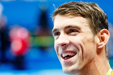 Schwamm nur zwei Sekunden nach dem Weißen Hai ins Ziel: Michael Phelps Schwamm nur zwei Sekunden nach dem Weißen Hai ins Ziel: Michael Phelps