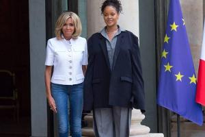 Rihanna: Mit Schlabber-Look im Élysée-Palast