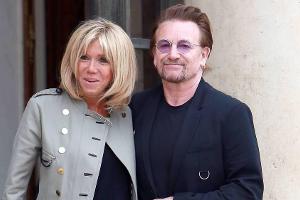 Brigitte Macron: Für Bono warf sie sich in Schale