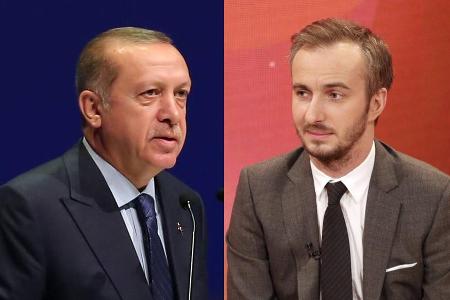 Recep Erdogan gegen Jan Böhmermann (r.): Wer setzt sich schlussendlich wohl durch?