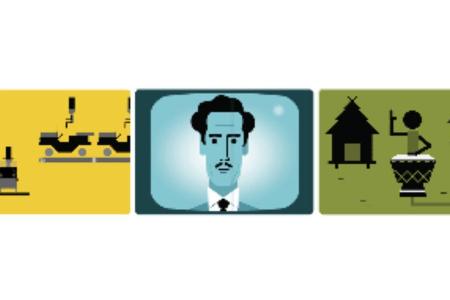 Marshall McLuhan im animierten Google Doogle
