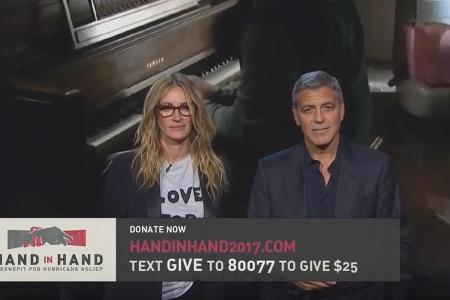 Auch Julia Roberts und George Clooney sammelten bei 