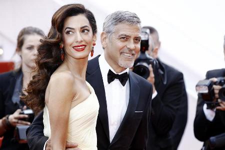 Die glücklichen Eltern: George Clooney und seine Amal