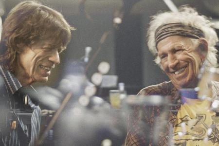 Haben sichtlich Spaß an der Tour-Vorbereitung: Mick Jagger (links) und Keith Richards