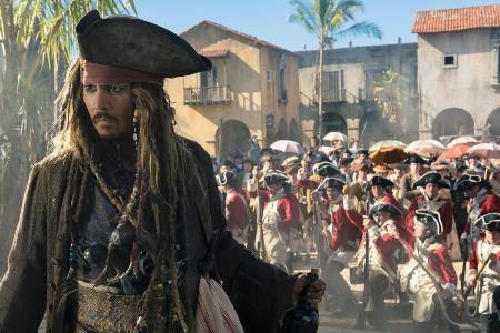 Johnny Depp als Captain Jack Sparrow in der 