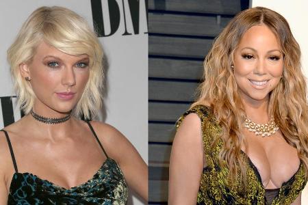 Ihre Fans ziehen an einem Strang: Chart-Stürmerinnen Taylor Swift und Mariah Carey