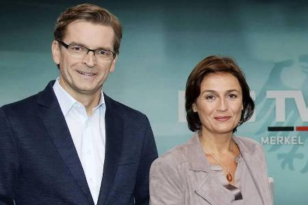 Sandra Maischberger und Claus Strunz bilden beim TV-Duell ein Team