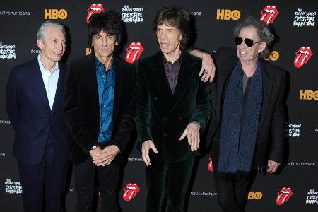 The Rolling Stones (v.l.): Charlie Watts, Ron Wood, Mick Jagger und Keith Richards