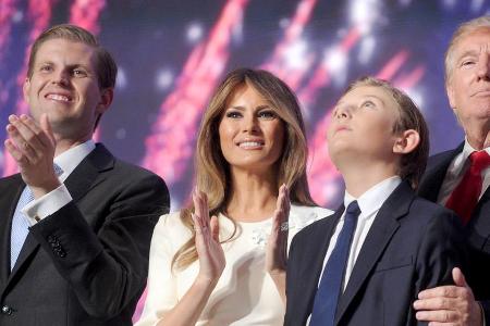 Eric Trump (links) ist Papa geworden