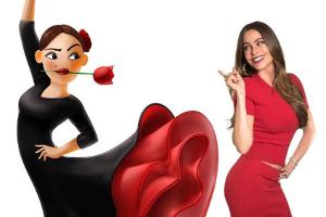Sofia Vergara (r.) als Flamenco-Tänzerin im "Emoji"-Film