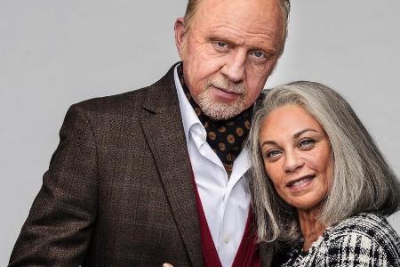 Da haben die Maskenbildner ganze Arbeit geleistet: Boris mit 89 und Lilly Becker mit 80 Jahren