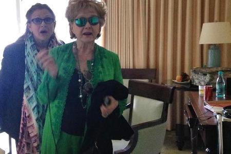 Debbie Reynolds und Carrie Fisher
