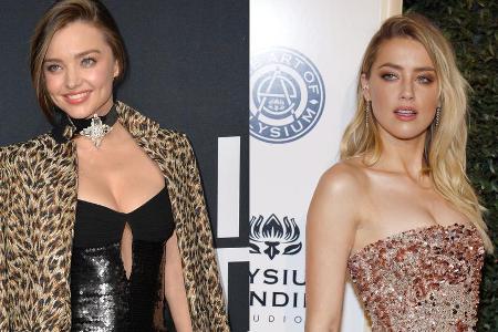 Miranda Kerr (l.) und Amber Heard haben eine Sache gemeinsam