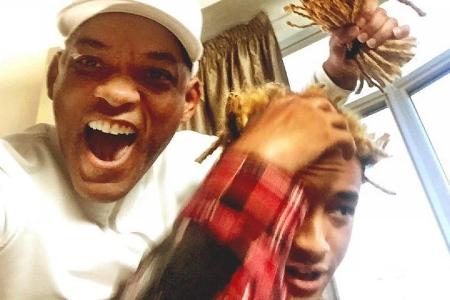 Will Smith (l.) und sein Sohn Jayden: Produzent und Hauptdarsteller im neuen Film Will Smith (l.) und sein Sohn Jayden: Produzent und Hauptdarsteller im neuen Film