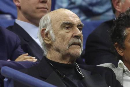 Eine Legende unter den Zuschauern: Der Tennissport treibt Sean Connery hin und wieder noch in die Öffentlichkeit