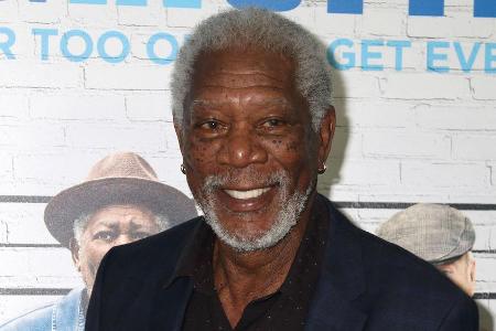 Er hat allen Grund zur Freude: Schauspieler Morgan Freeman