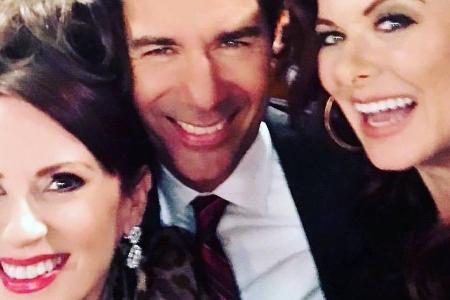 Sie haben Spaß bei der Arbeit: Megan Mullally, Eric McCormack, Sean Hayes und Debra Messing (v.l.)