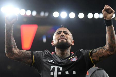 So möchte Arturo Vidal von den Bayern sicherlich gerne wieder seine Tore feiern