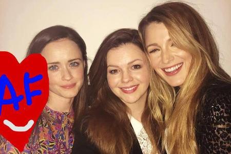 Alexis Bledel (v.l.), Amber Tamblyn und Blake Lively sind seit Jahren eng befreundet Alexis Bledel (v.l.), Amber Tamblyn und Blake Lively sind seit Jahren eng befreundet