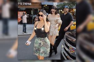 Kim Kardashian ohne BH und im wilden Mode-Stilmix auf Shoppingtour