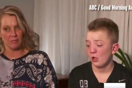 Keaton Jones und seine Mutter im TV-Interview in der US-Sendung 