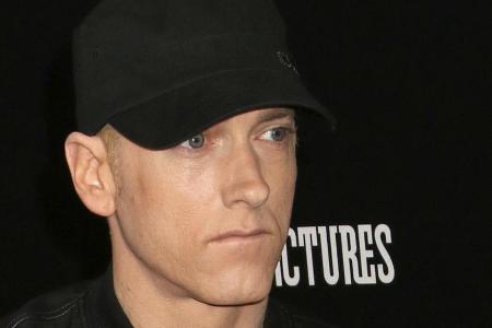 Eminem bei einem Auftritt in New York City Eminem bei einem Auftritt in New York City