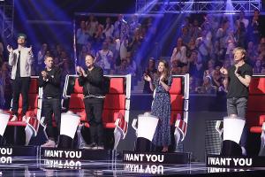 Die Coaches witzeln vor dem "TVOG"-Finale herum