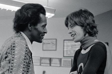 Musik-Stars unter sich: Chuck Berry (l.) und Mick Jagger