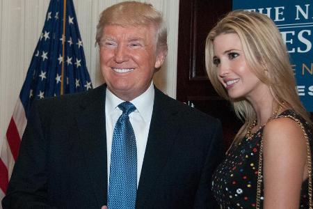 US-Präsident Donald Trump erhält offiziell Unterstützung von seiner Tochter Ivanka US-Präsident Donald Trump erhält offiziell Unterstützung von seiner Tochter Ivanka