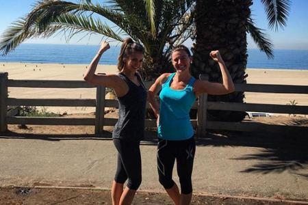 Nina Dobrev (27) läuft schon mal sechs Kilometer, um in Form zu bleiben...