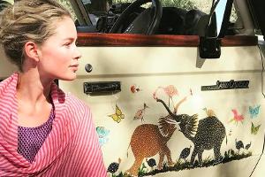 Doutzen Kroes hat ein Herz für Elefanten
