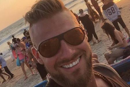 Michael Kocikowski vor rund zwei Wochen am Strand von Goa Michael Kocikowski vor rund zwei Wochen am Strand von Goa